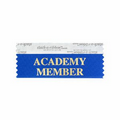 Academy Member Award Ribbon with Gold Foil Stock Imprint (4"x1 5/8")